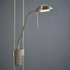 Vogue Lighting Vogue Rome Father And Child Floor Lamp Satin Nickel -Dunelm Lights Sales 30671119 alt02