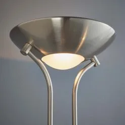 Vogue Lighting Vogue Rome Father And Child Floor Lamp Satin Nickel -Dunelm Lights Sales 30671119 alt03