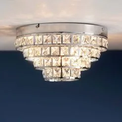 Vogue Lighting Vogue Motown 4 Light Flush Ceiling Fitting -Dunelm Lights Sales 30671151 alt02