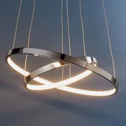 Vogue Lighting Vogue Kline 2 Light Integrated LED Hoops Ceiling Fitting 8 Vogue Lighting Vogue Kline 2 Light Integrated LED Hoops Ceiling Fitting -Dunelm Lights Sales 30671155 alt02