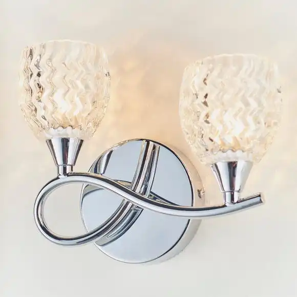 Vogue Lighting Vogue Boyer 2 Light Wall Light Chrome 1 Vogue Lighting Vogue Boyer 2 Light Wall Light Chrome