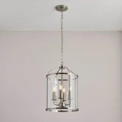 Vogue Lighting Vogue Lambeth 4 Light Glass Pendant Ceiling Fitting