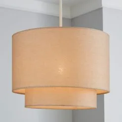 Dunelm Sara Two Tier Lamp Shade 30cm Natural