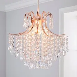 Dunelm Sheridan Jewel Copper Easy Fit Pendant