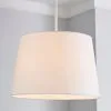 Dunelm Sara Tapered Lamp Shade 30cm White -Dunelm Lights Sales 30671310