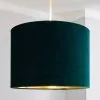 Dunelm Santos Drum Lamp Shade 36cm Green -Dunelm Lights Sales 30671351