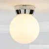 Dunelm Harlow 1 Light Frosted Glass Flush Ceiling Fitting -Dunelm Lights Sales 30671391