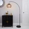 Dunelm Harrison Arc Black Floor Lamp -Dunelm Lights Sales 30671400