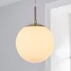 Dunelm Hamptworth 1 Light Pendant Dome Frosted Glass Ceiling Fitting -Dunelm Lights Sales 30671406