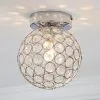 Dunelm Sphere 1 Light Pendant Flush Ceiling Fitting -Dunelm Lights Sales 30671413