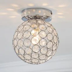 Dunelm Sphere 1 Light Pendant Flush Ceiling Fitting