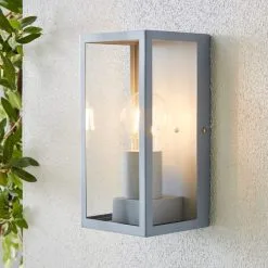 Dunelm London Grey Industrial Outdoor Wall Light