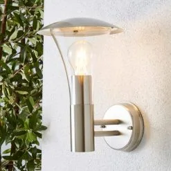 Dunelm Grax Steel Outdoor Wall Light