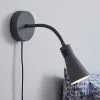 Dunelm Nola Adjustable Easy Fit Plug In Wall Light Grey -Dunelm Lights Sales 30671421