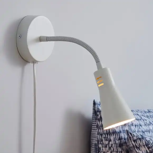 Dunelm Nola Adjustable Easy Fit Plug In Wall Light Ivory 1 Dunelm Nola Adjustable Easy Fit Plug In Wall Light Ivory