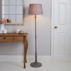 Dunelm Tofty Grey Floor Lamp