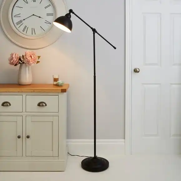 Dunelm Lever Arm Black Floor Lamp 1 Dunelm Lever Arm Black Floor Lamp