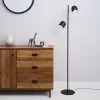 Elements Harme 2 Light Black Touch Dimmable Floor Lamp -Dunelm Lights Sales 30674195