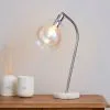 Elements Latisha Iridescent Glass Marble Base Task Desk Lamp -Dunelm Lights Sales 30674208