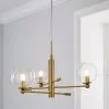 Elements Nour 3 Light Antique Brass Ceiling Fitting