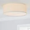 Dunelm Sara 38cm Ivory Shade Flush Ceiling Fitting -Dunelm Lights Sales 30674217