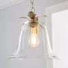 Dunelm Mase Bell 1 Light Pendant Glass Ceiling Fitting -Dunelm Lights Sales 30674238