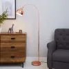 Dunelm Herm Arc Copper Floor Lamp -Dunelm Lights Sales 30674397