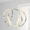 Dunelm Marsia 1 Light Integrated LED Swirl Jewel Chrome Ceiling Fitting -Dunelm Lights Sales 30674443