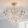 Dunelm Parla 3 Light Jewels Semi-Flush Ceiling Fitting -Dunelm Lights Sales 30674447