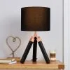 Dunelm Trio Tripod Black And Copper Table Lamp -Dunelm Lights Sales 30690730