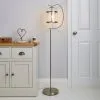 Dunelm Hurricane Satin Nickel Floor Lamp -Dunelm Lights Sales 30690743