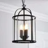 Dunelm Hurricane Matt Black 3 Light Pendant Ceiling Fitting -Dunelm Lights Sales 30690745