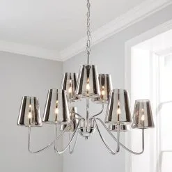 Dunelm Alister 9 Light Glass Ceiling Fitting
