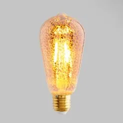 Dunelm 4 Watt ST64 ES LED Crackle Bulb