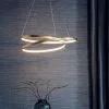 Vogue Lighting Vogue Scribble Integrated LED Gold Ceiling Fitting -Dunelm Lights Sales 30707450