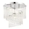 Vogue Lighting Vogue Camile 4 Light Spiral Flush Ceiling Fitting Chrome -Dunelm Lights Sales 30707480
