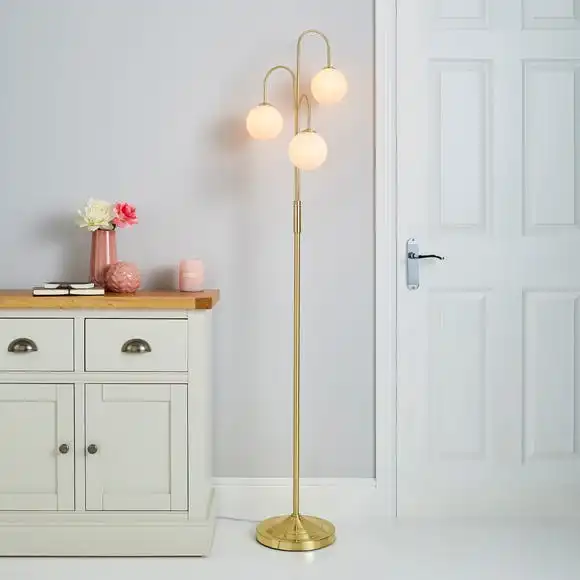 Dunelm Gigi 3 Light Gold Floor Lamp 1 Dunelm Gigi 3 Light Gold Floor Lamp