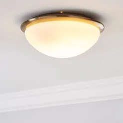 Dunelm Lotto Bathroom Flush Fitting Antique Brass