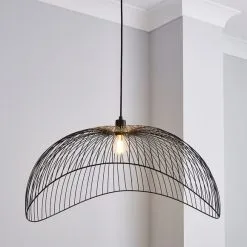 Elements Jaula 70cm Ceiling Fitting Black