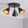 Dunelm Logan 3 Light Grey Spotlight Semi-Flush Fitting -Dunelm Lights Sales 30713720