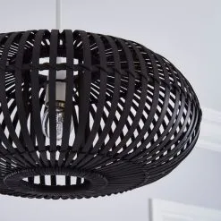 The Edited Life Abrielle Easy Fit Black Pendant -Dunelm Lights Sales 30713801 alt02