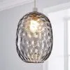 Dunelm Elodie Dimpled Glass Easy Fit Pendant Grey Lustre 13 Dunelm Elodie Dimpled Glass Easy Fit Pendant Grey Lustre -Dunelm Lights Sales 30713820