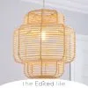 The Edited Life Wicker Tiered Easy Fit Pendant Natural -Dunelm Lights Sales 30713829