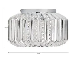 Dunelm Chantilly Flush Ceiling Fitting -Dunelm Lights Sales 30730418 alt07