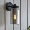Dunelm Ellison Matt Black Smoked Glass Outdoor Wall Light -Dunelm Lights Sales 30730430