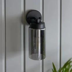 Dunelm Ellison Matt Black Smoked Glass Outdoor Wall Light 9 Dunelm Ellison Matt Black Smoked Glass Outdoor Wall Light -Dunelm Lights Sales 30730430 alt03
