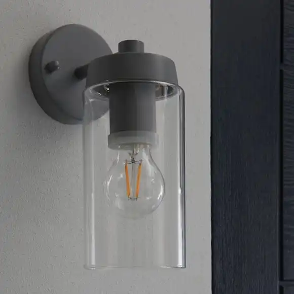 Dunelm Ellison Matt Grey Outdoor Wall Light 2 Dunelm Ellison Matt Grey Outdoor Wall Light - Image 2