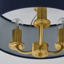 Dunelm Preston Gold And Navy Flush Ceiling Fitting -Dunelm Lights Sales 30730507 alt02