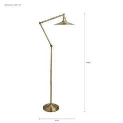 Churchgate Langton Antique Brass Floor Lamp -Dunelm Lights Sales 30730531 alt07