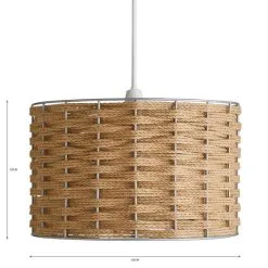 Dunelm Shelley Rope Lamp Shade Natural -Dunelm Lights Sales 30730535 alt04